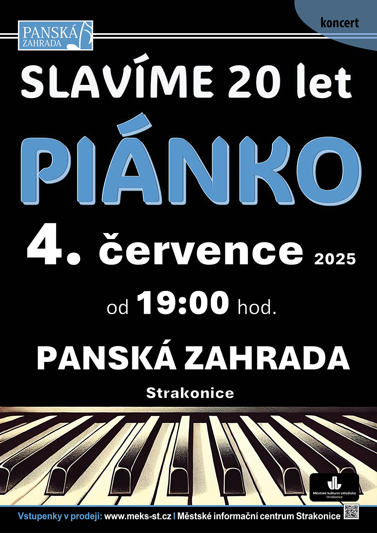 Koncert Piánko 20 let Strakonice