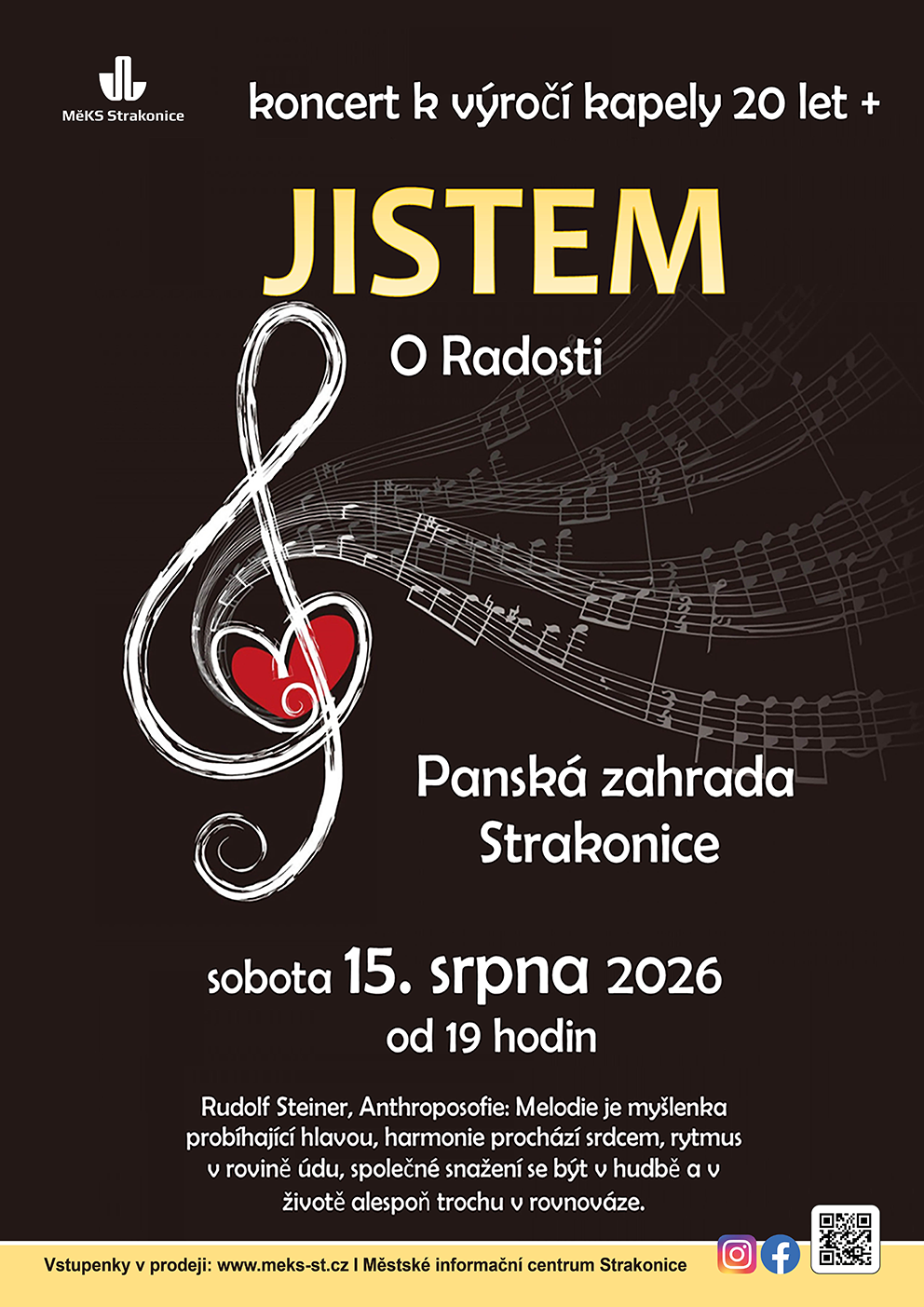 Koncert Jistem Strakonice 2026